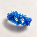 Barnacle Ring - Emerald and White Sapphire